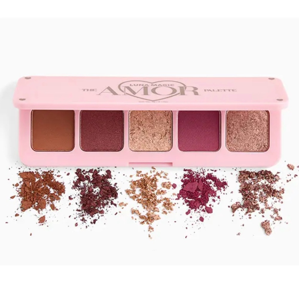 Eye Shadow Palette 5 Shades Matte & Shimmer The Amor by Luna Magic Full Size